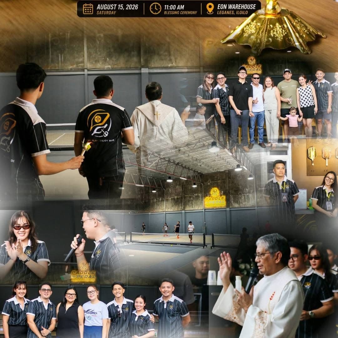 Paddle and Pedal's blessing ceremony at the EON Warehouse courts in Leganes, Iloilo